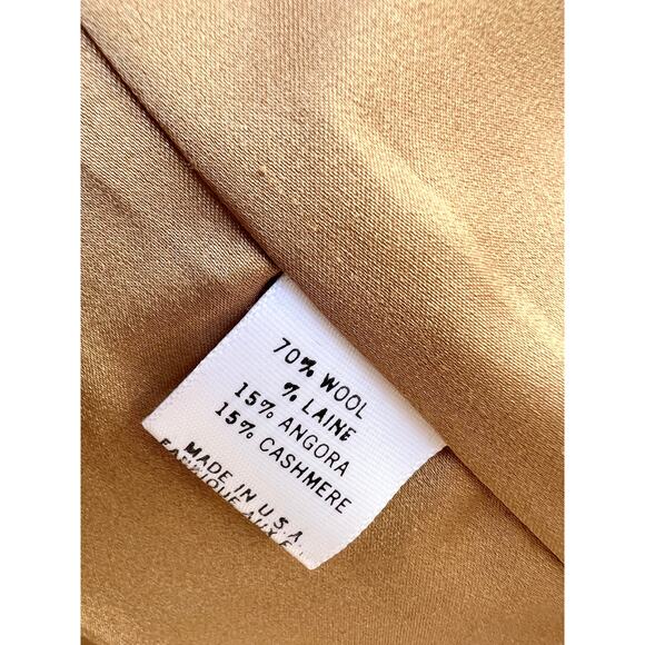 Theory Wool Blend Long Sleeve Double Breasted Pea Coat Jacket Brown Womens S - Picture 6 of 9